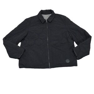 Ted Baker London Schuss Puffer Jacket Size 6 XXL Black Quilted Insulated Coat